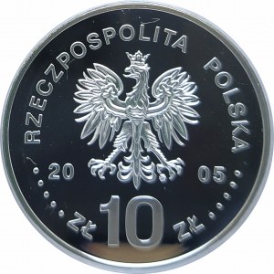 Polska, Rzeczpospolita od 1989 roku, 10 złotych 2005, Stanisław August Poniatowski - półpostać