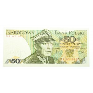 Polska, PRL 1944 - 1989, 50 ZŁOTYCH 1.06.1982, seria DR.