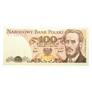 Polska, PRL 1944 - 1989, 100 ZŁOTYCH 17.05.1976, seria BE.