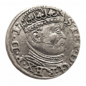 Polska, Stefan Batory 1576-1586, trojak 1586, Ryga.