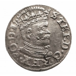 Polska, Stefan Batory 1576-1586, trojak 1586, Ryga.