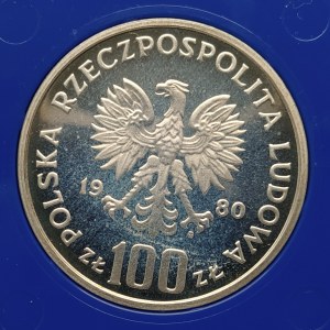 Polska, PRL 1944-1989, 100 złotych 1980, Ochrona Środowiska - Głuszec