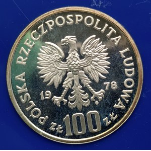 Polska, PRL 1944-1989, 100 złotych 1978, Ochrona Środowiska - Bóbr