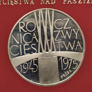 Polska, PRL 1944-1989, 200 złotych 1975, XXX-ta Rocznica Zwycięstwa Nad Faszyzmem, próba