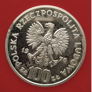 Polska, PRL 1944-1989, 100 złotych 1978, Ochrona Środowiska - Bóbr, próba