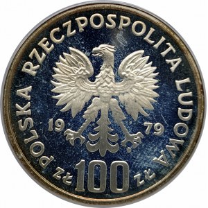 Polska, PRL 1944-1989, 100 złotych 1979, Ludwik Zamenhof, próba (1)