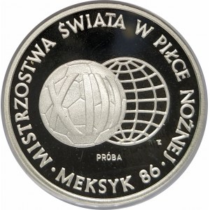 Polska, PRL 1944-1989, 500 złotych 1986, XIII Mistrzostwa Świata w Piłce Noznej - Meksyk 1986, próba