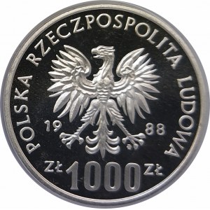 Polska, PRL 1944-1989, 1000 złotych 1988, Jadwiga, próba