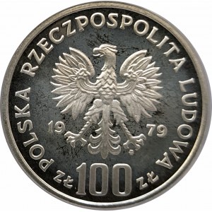 Polska, PRL 1944-1989, 100 złotych 1979, Ludwik Zamenhof, próba (2)