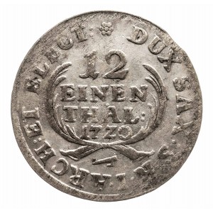 Polska, August II Mocny 1697-1733, 1/12 talara 1720 IGS, Drezno