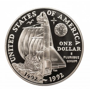 USA, Dolar, Odkrycie Ameryki, 1992 P.