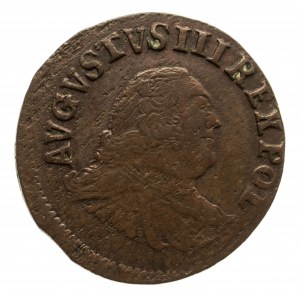 Polska, August III Sas 1733-1763 grosz (3 szelągi) 1755 / H