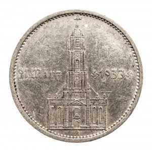 Niemcy, Trzecia Rzesza 1933 - 1945, 5 marek 1934 A, Kościół, data 21 MARZ 1933.