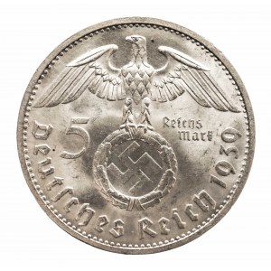 Niemcy, Trzecia Rzesza 1933 - 1945, 5 marek 1939 B, Hindenburg.