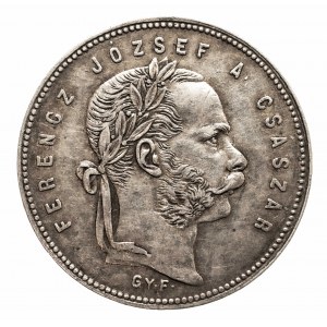 Węgry, Franciszek Józef I 1848 - 1916, 1 forint 1869 GYF.