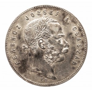 Węgry, Franciszek Józef I 1848 - 1916, 1 forint 1869 KB.
