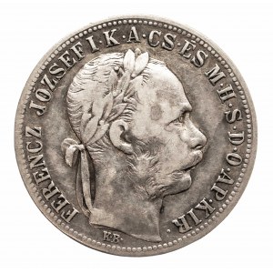 Węgry, Franciszek Józef I 1848 - 1916, 1 forint 1891 KB.