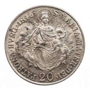 Węgry, Ferdynand I 1835 - 1848, 20 krajcarów 1846 B.