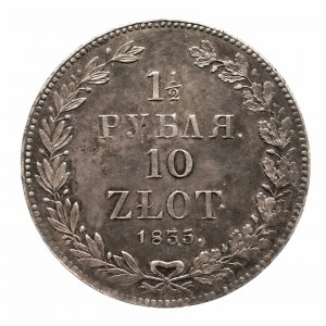 Zabór Rosyjski, Mikołaj I 1825-1855, 1 1/2 rubla - 10 złotych 1835 НГ, Petersburg (1)