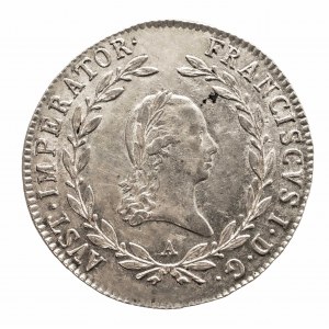 Austria, Franciszek I 1804 - 1835, 20 krajcarów 1823 A.