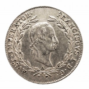 Austria, Franciszek I 1804 - 1835, 20 krajcarów 1829 A.