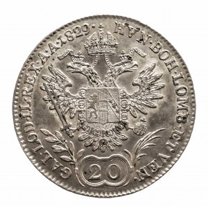 Austria, Franciszek I 1804 - 1835, 20 krajcarów 1829 A.