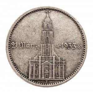 Niemcy, Trzecia Rzesza 1933 - 1945, 5 marek 1934 E, Kościół, data 21 MARZ 1933.