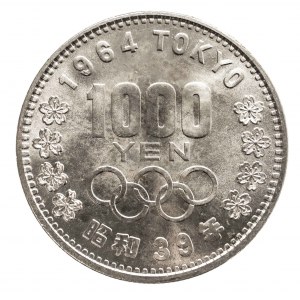 Japonia, 1000 yen 1964, Olimpiada w Tokio.
