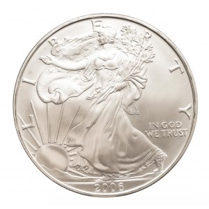 USA, 1 dolar 2006, uncja srebra
