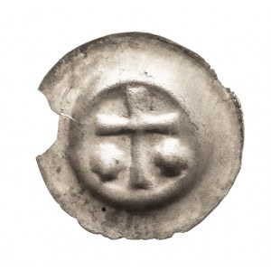 Zakon Krzyżacki, brakteat ok. 1307-1318, Krzyż