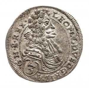 Węgry, Leopold I 1658 - 1705, 3 krajcary 1697 CH.
