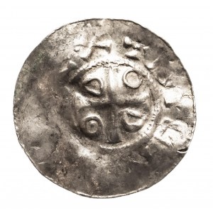 Niemcy, Saksonia - Otto III (983-1002), denar typu OAP 983-1002