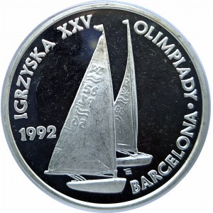 Polska, Rzeczpospolita od 1989 roku, 200000 złotych 1991, Igrzyska XXV Olimpiady Barcelona 1992 - Żaglówki