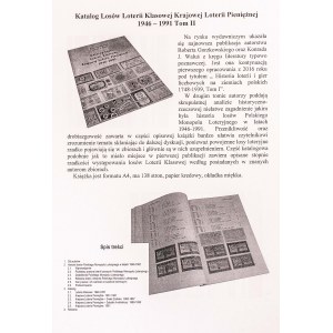 Waluś, Gorzkowski, Katalog Losów Loterii Klasowej Krajowej Loterii Pieniężnej 1946-1991, Poznań 2022