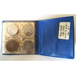 Polska, PRL 1944-1989, PKO - zestaw monet obiegowych 1949-1970 w albumiku