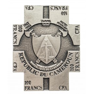Kamerun, 100 franków 2011, Beatyfikacja Jana Pawła II.