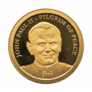 Wyspy Cooka, 1 dolar 2010, Jan Paweł II, złoto.
