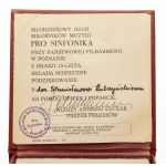 Polska, PRL 1944-1989, Józef Stasiński, medal PRO SINFONIKA Opus 1126, 1983 Poznań.
