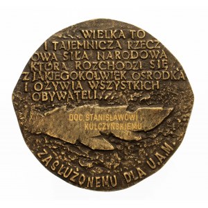 Polska, PRL 1944-1989, Józef Stasiński, medal UAM Opus 807 (?), Poznań.