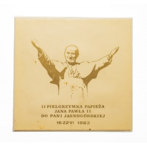 PRL, Jan Paweł II, II Pielgrzymka papieża do Polski - zestaw 3 medali, 1983.