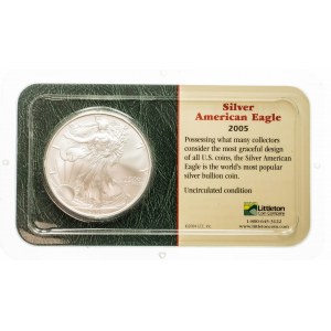 Stany Zjednoczone Ameryki (USA), 1 dolar 2005, uncja srebra.
