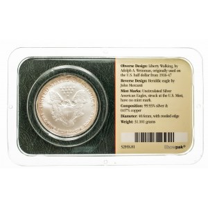 Stany Zjednoczone Ameryki (USA), 1 dolar 2005, uncja srebra.