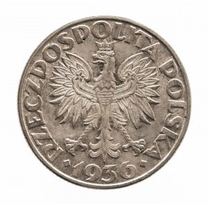 Polska, II Rzeczpospolita 1918-1939, 2 złote 1936 Żaglowiec, Warszawa.