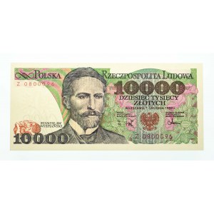 Polska, PRL 1944 - 1989, 10000 ZŁOTYCH 1.12.1988, seria Z.