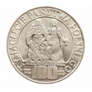 Polska, PRL 1944-1989, 100 złotych 1966, Mieszko i Dąbrówka.