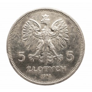 Polska, II Rzeczpospolita 1918-1939, 5 złotych 1930 Sztandar, Warszawa.
