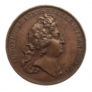 Francja, Polska, Ludwik XIV, Jan III Sobieski 1675 - medal na pamiątkę Odsieczy Wiedeńskiej