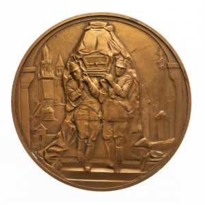 Polska, II Rzeczpospolita 1918-1939, medal na rocznicę śmierci Józefa Piłsudskiego 1936, Warszawa.