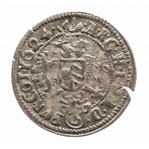 Austria, Ferdynand II 1619 - 1637, 3 krajcary 1624, Wiedeń.