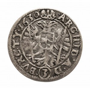 Austria, Ferdynand II 1619 - 1637, 3 krajcary 1630, Wiedeń.